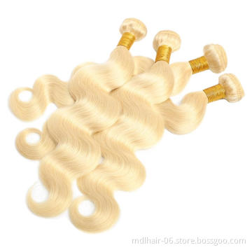Wholesale Brazilian 613 Blonde Bundles Virgin Body Wave Bundles Virgin Unprocessed Human Hair Brazilian Hair Bundles
